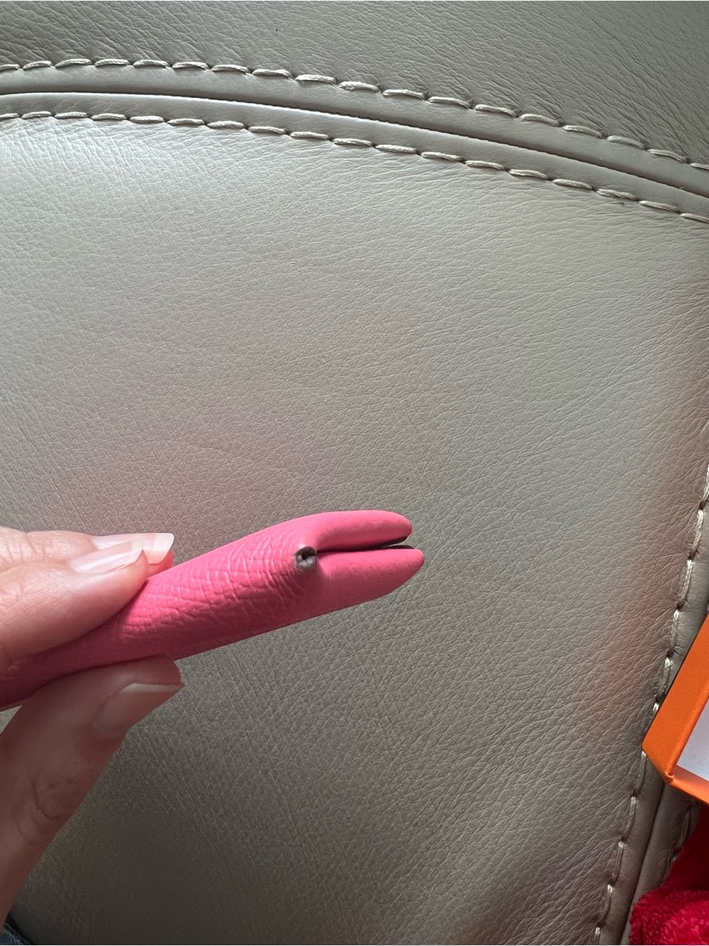Hermes Pink Leather Card Holder - Picture 3 of 5
